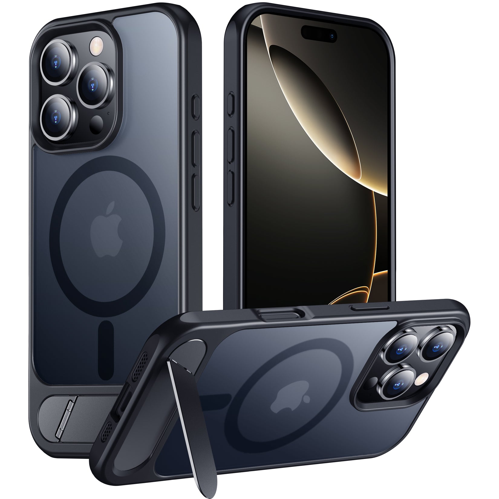 Temdan Magnetic Compatible with iPhone 16 Pro Case, [Built-in Invisibl Temdan Magnetic Compatible with iPhone 16 Pro Case, [Built-in Invisibl