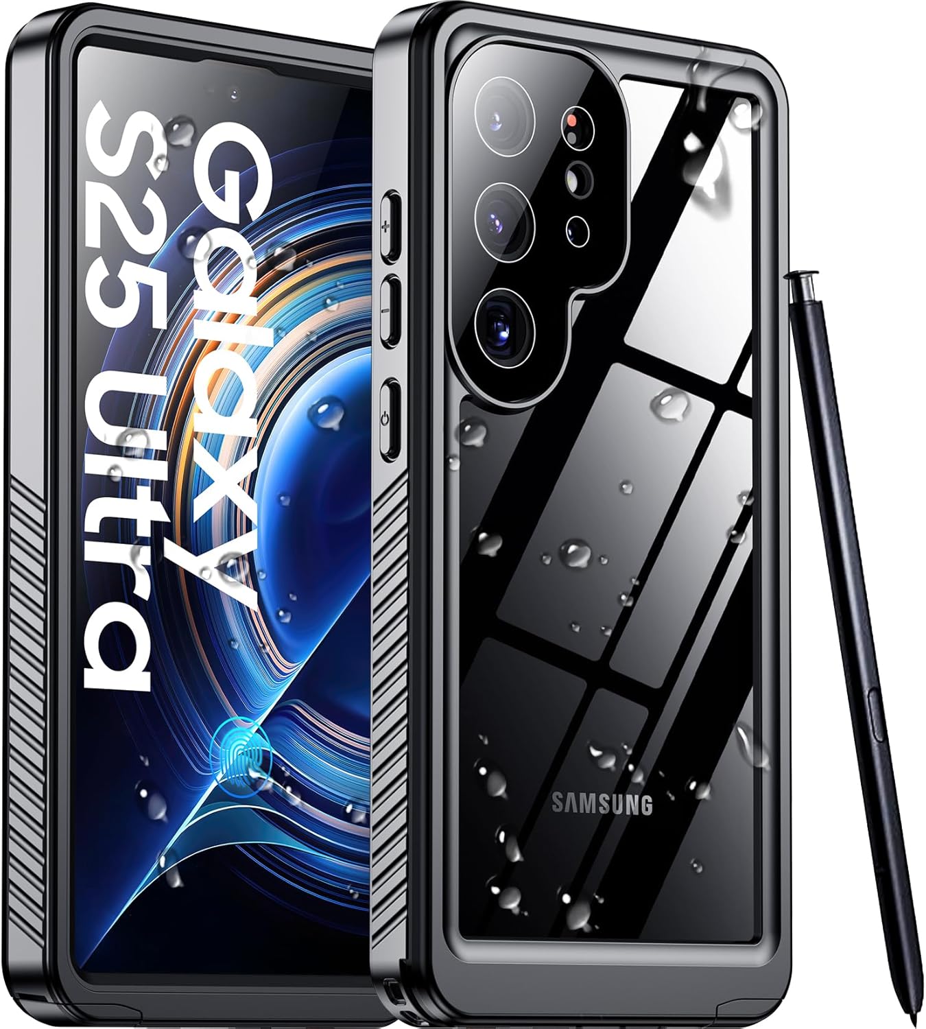 Temdan Designed for Samsung Galaxy S25 Ultra Case Waterproof, Built-in Temdan Designed for Samsung Galaxy S25 Ultra Case Waterproof, Built-in