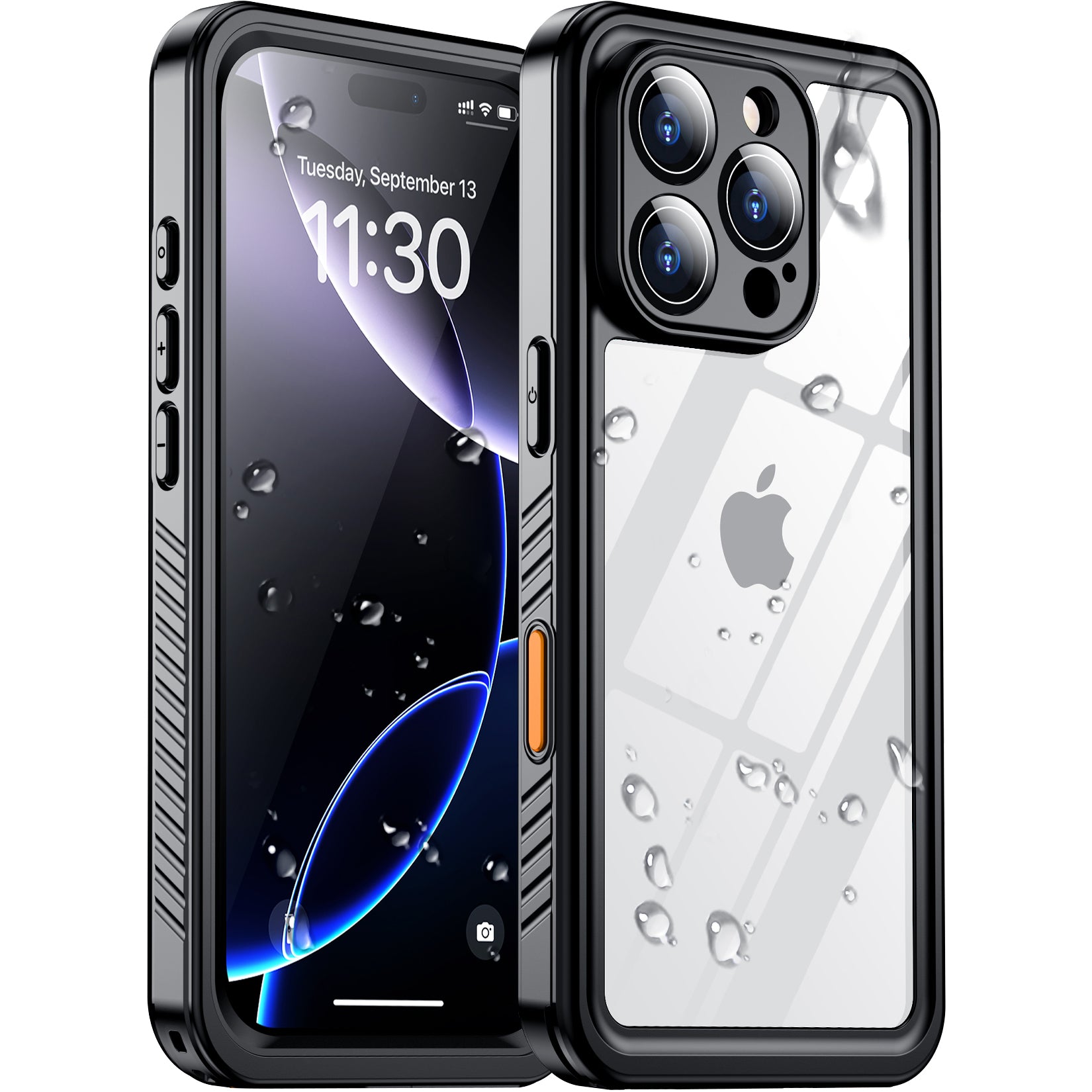 Temdan Compatible with iPhone 16 Pro Case Waterproof, Built-in Screen Temdan Compatible with iPhone 16 Pro Case Waterproof, Built-in Screen