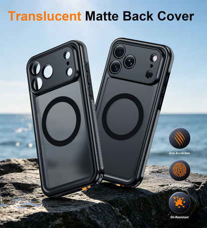 Temdan Designed for Phone 18 Pro Max Case Waterproof, Black
