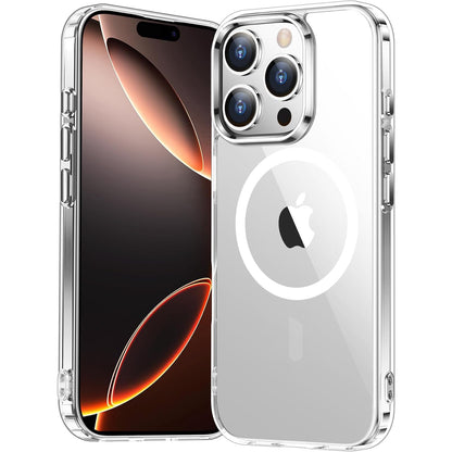 Temdan for iPhone 16 Pro Max Case Clear, [Compatible with Magsafe][Anti-Yellowing][Military-Grade Protection] Shockproof Slim Phone Case for iPhone 16 Pro Max 6.9 inch