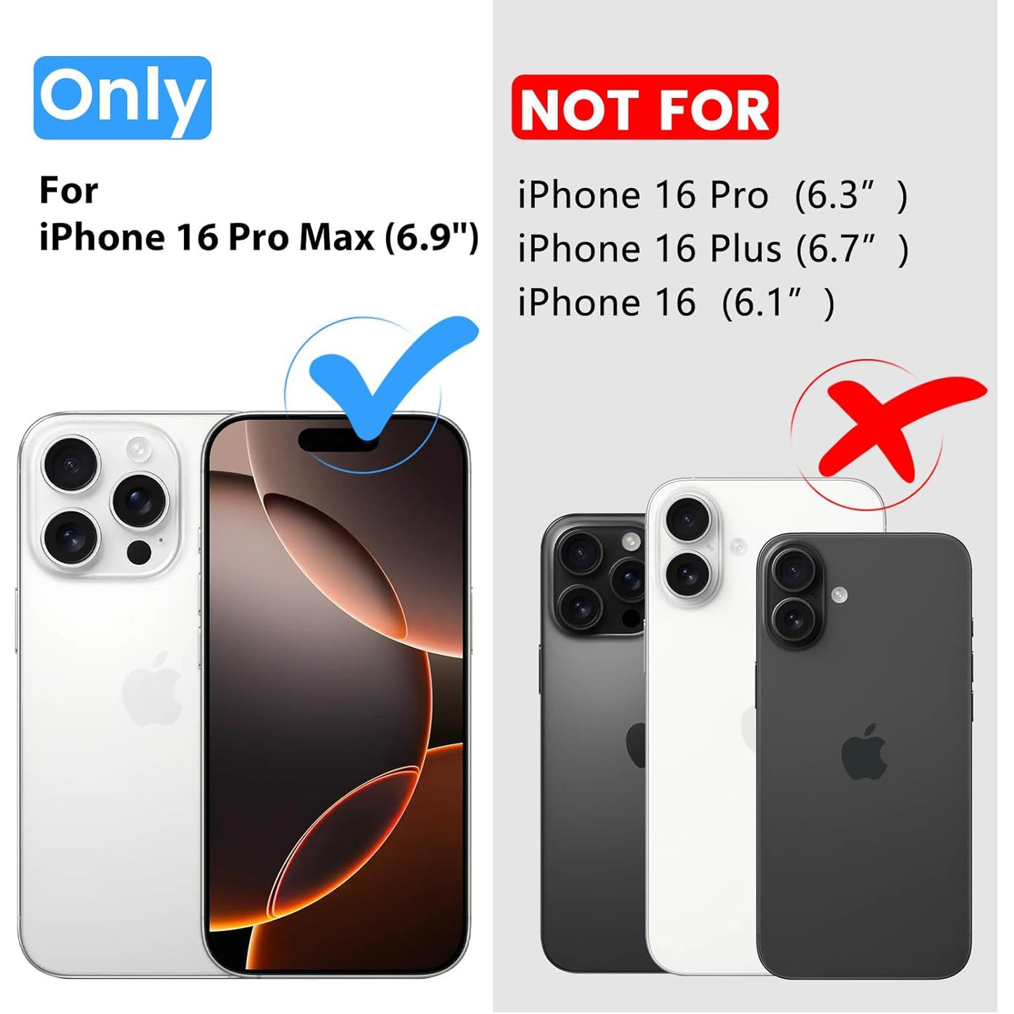 Temdan for iPhone 16 Pro Max Case Clear, [Compatible with Magsafe][Anti-Yellowing][Military-Grade Protection] Shockproof Slim Phone Case for iPhone 16 Pro Max 6.9 inch