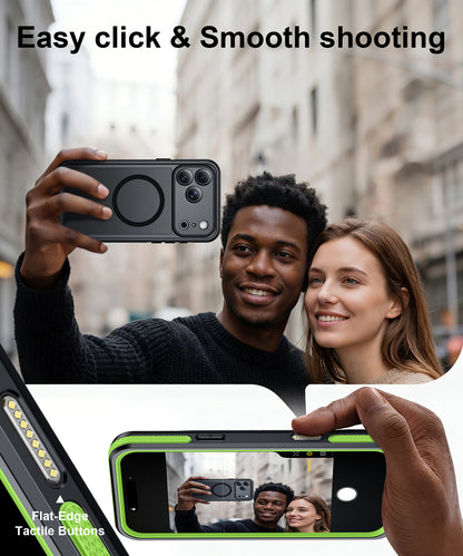 Temdan Designed for Phone 18 Pro Max Case Waterproof, Green