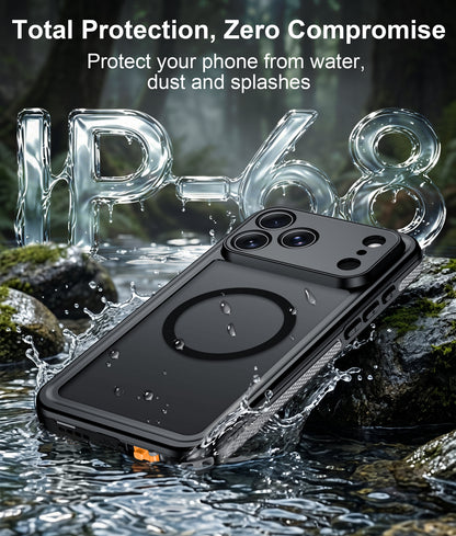 Temdan Designed for Phone 18 Pro Max Case Waterproof, Black